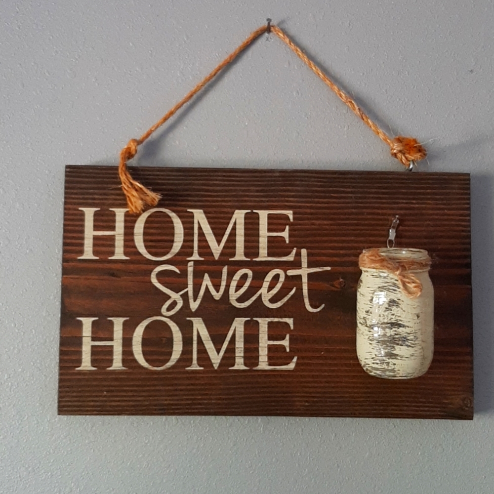 Home sweet home sign